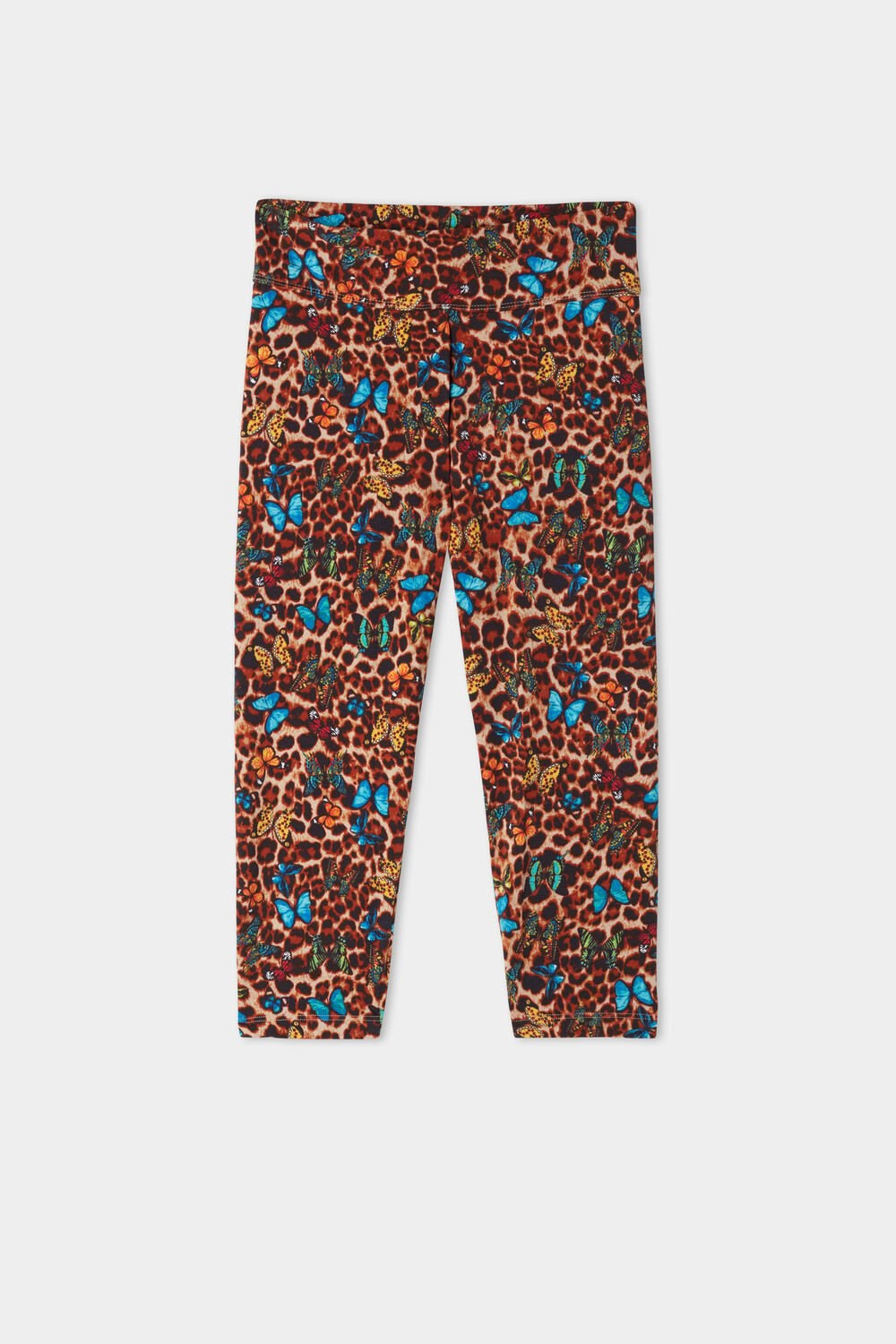 Animal Animal-print Butterfly Print 573v Tezenis Printed Cotton Capri Leggings | 158402-KOA