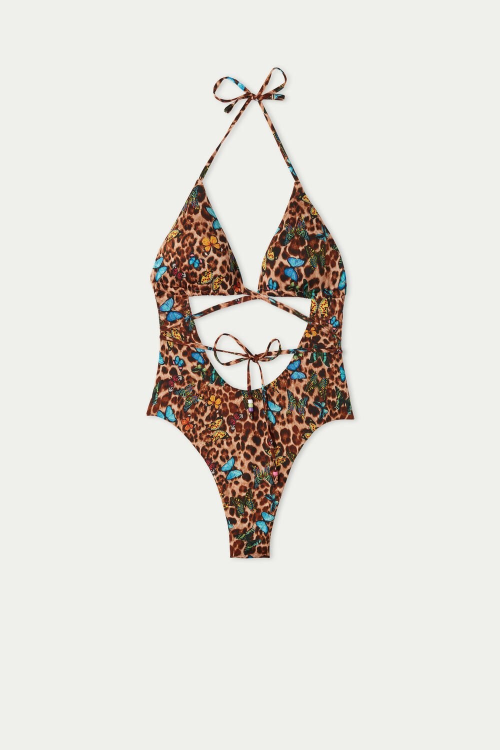 Animal Animal-print Butterfly Print 573v Tezenis Macu Butterfly One-Piece Triangle Swimsuit | 920345-XDQ