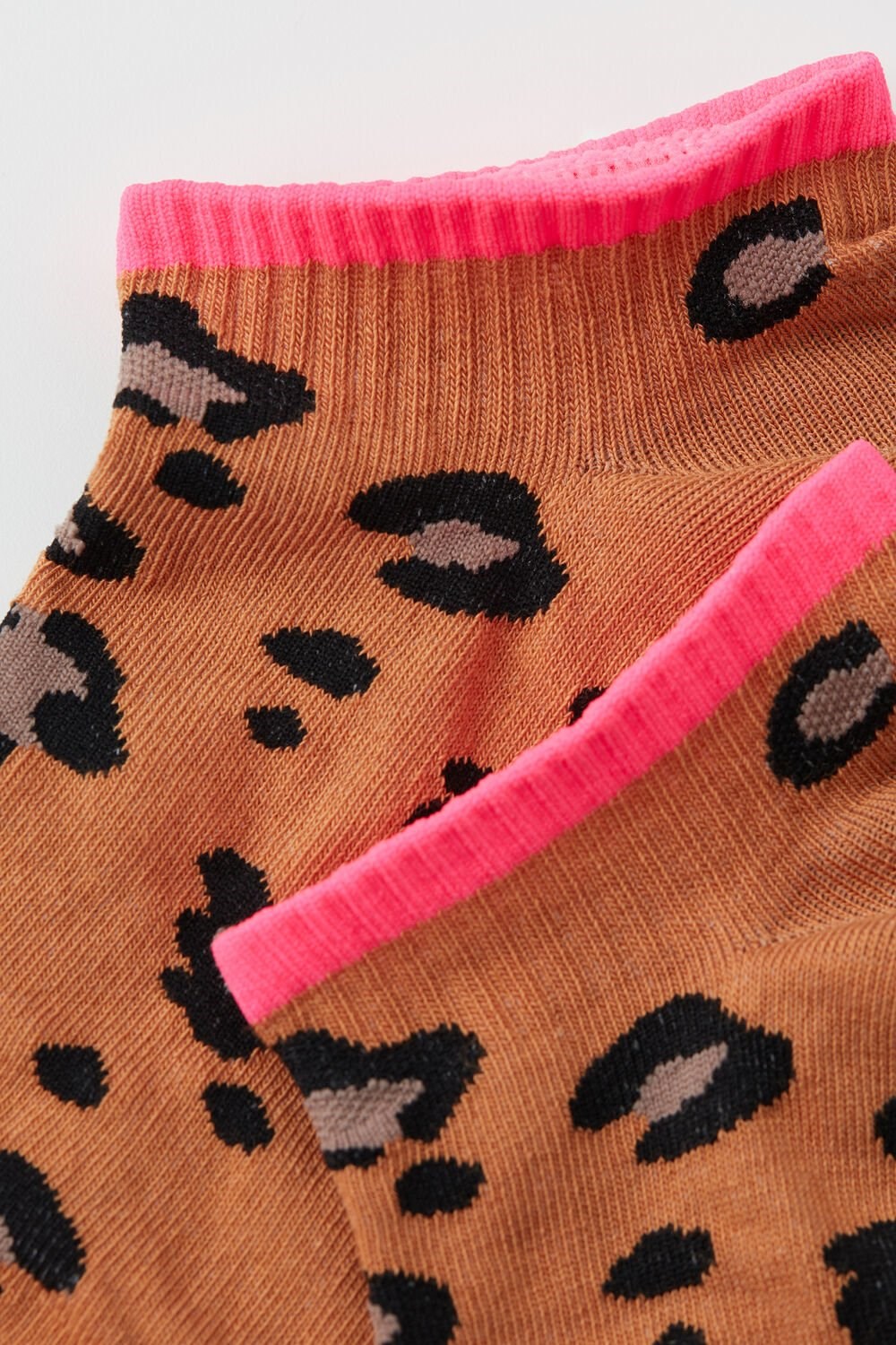 Animal Camel Spot Print 468v Tezenis Appliquéd Patterned Cotton No-Show Socks | 586712-TCA