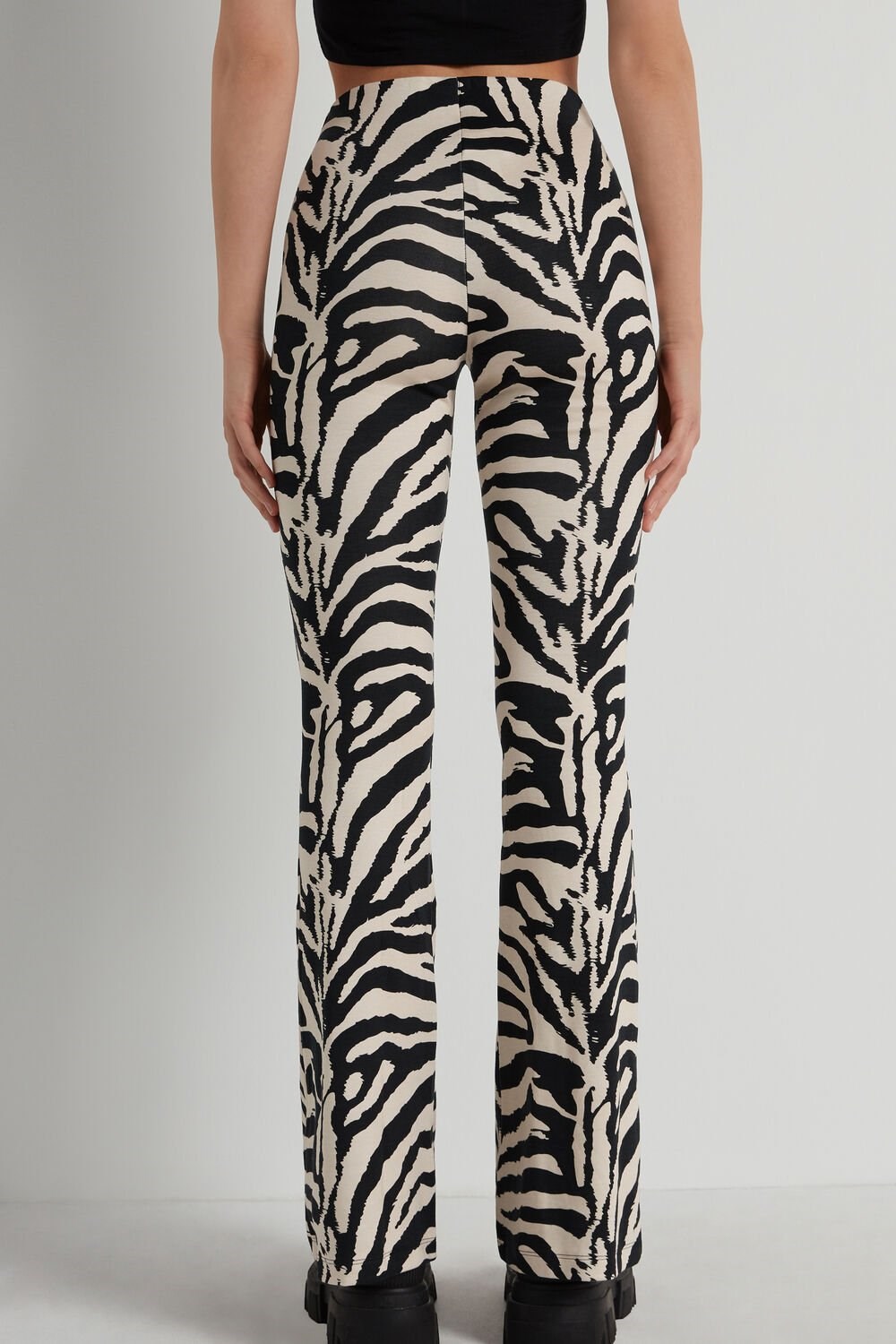 Animal Milk White/Black Zebra Print 306v Tezenis Milano Stitch Light Dance Pants | 561209-ZNW