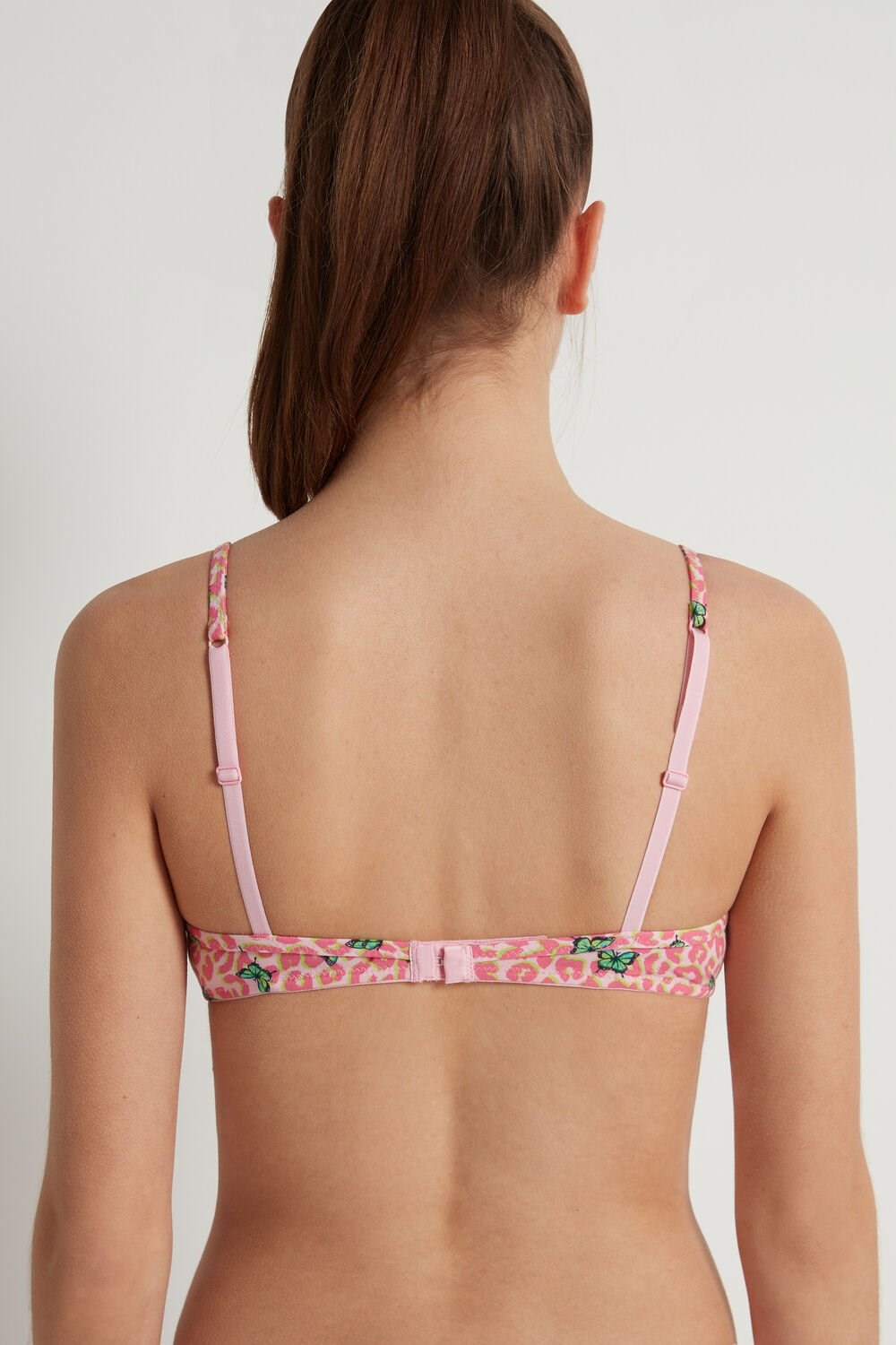 Animal Spotted Butterfly Print 297v Tezenis Lisbon Triangle Bra in Printed Cotton | 627493-TRP