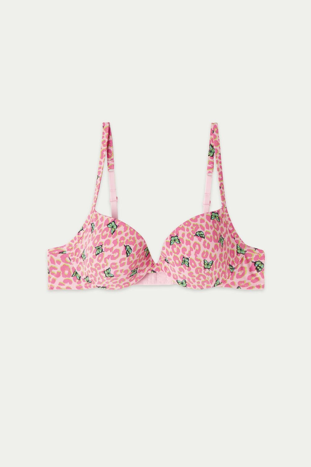 Animal Spotted Butterfly Print 297v Tezenis Athens Push-Up Bra in Microfiber | 981327-OKP