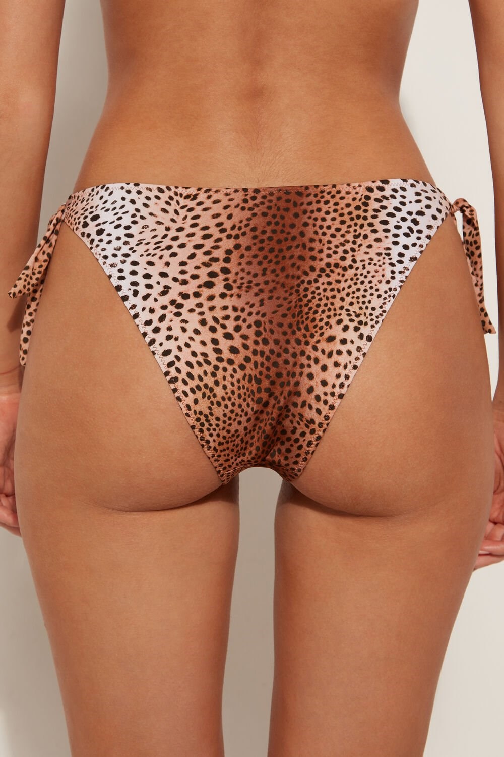 Animal Vintage Animal Print 614v Tezenis Vintage Animal Print String Bikini Bottoms | 596741-DVH