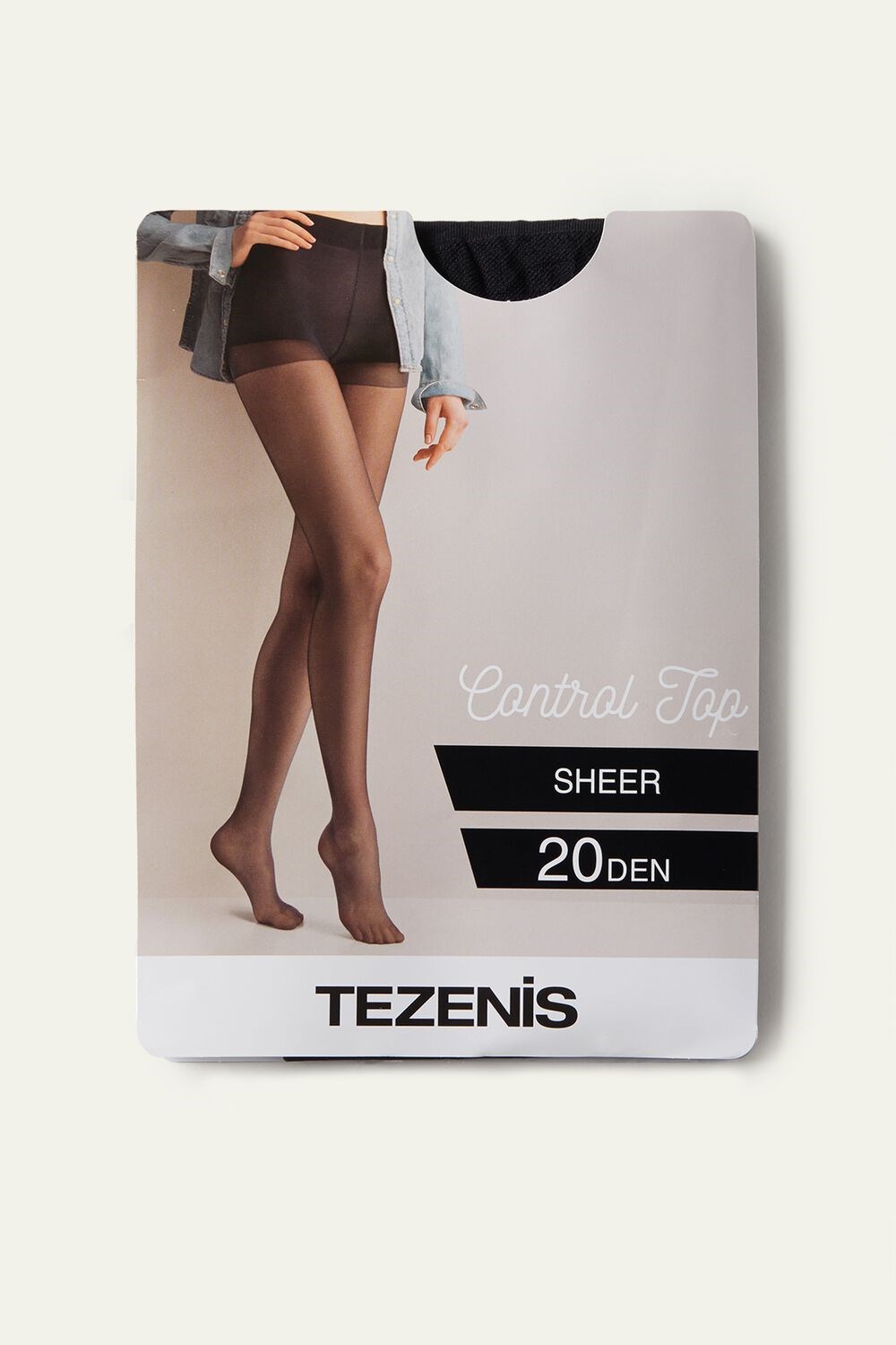 Black Black 019 Tezenis 20 Den Control Tights | 475602-PST