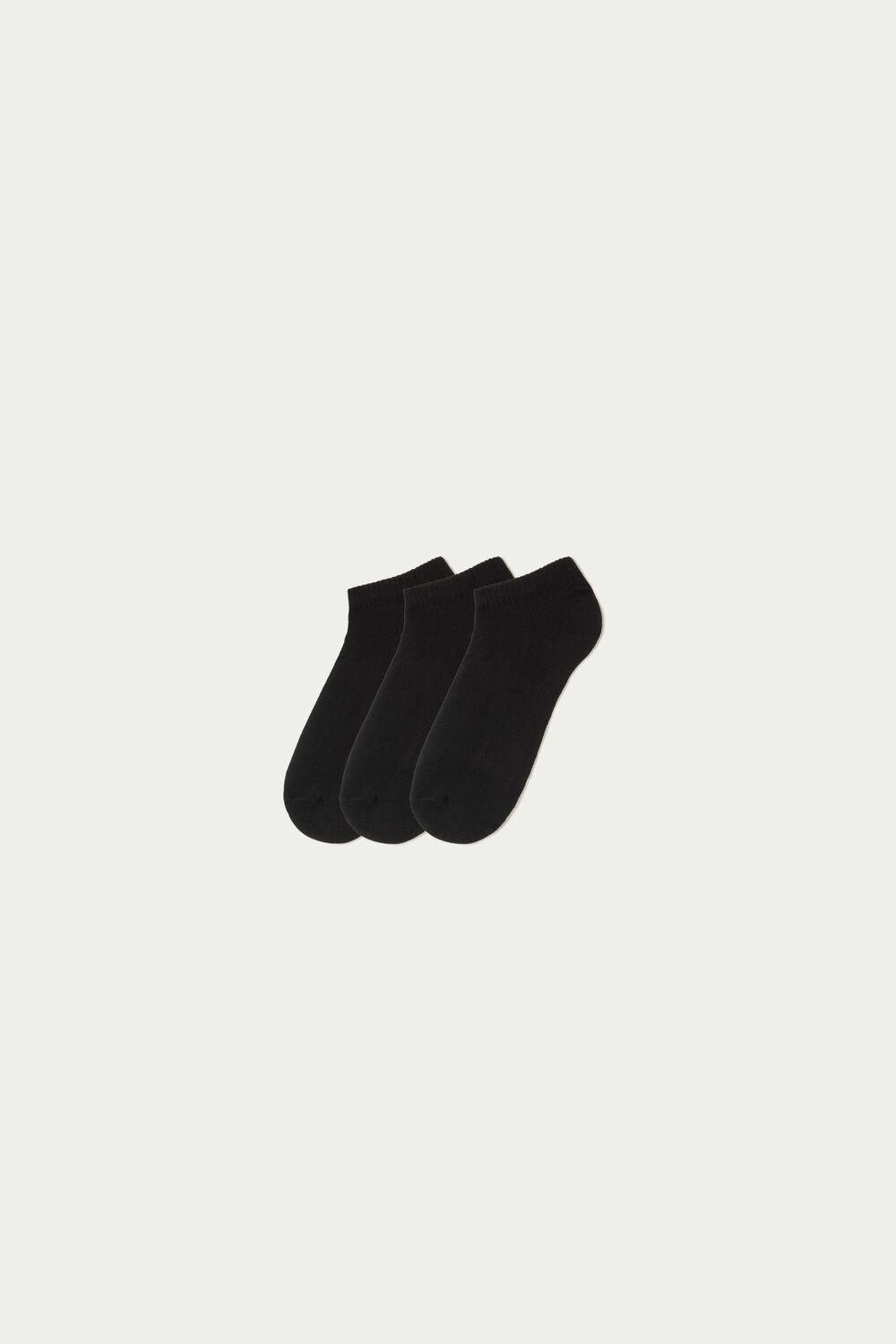 Black Black 019 Tezenis 3 x Invisible sport socks in cotton | 743920-YAI