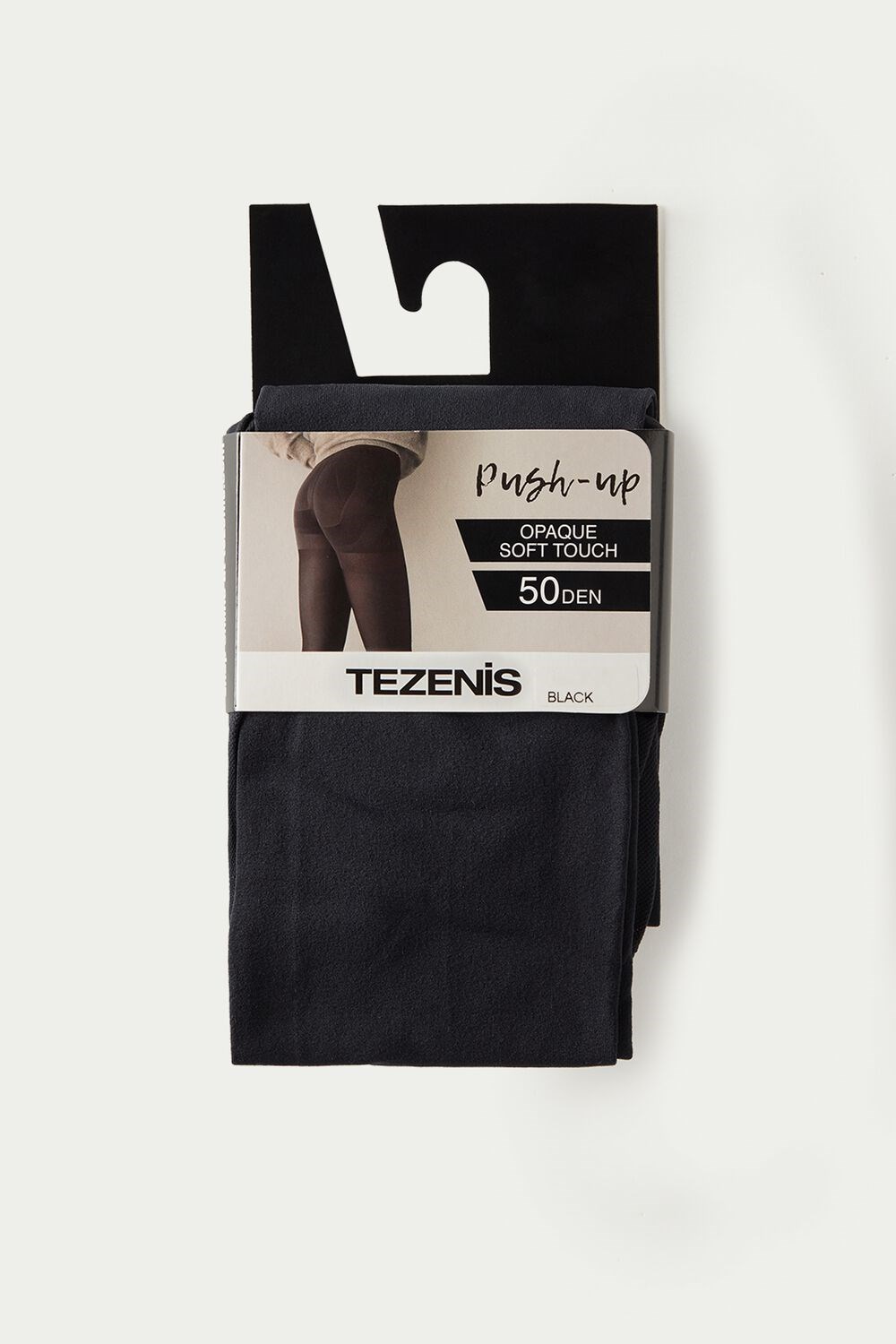 Black Black 019 Tezenis 50 Den Push-Up Tights | 051287-RZE