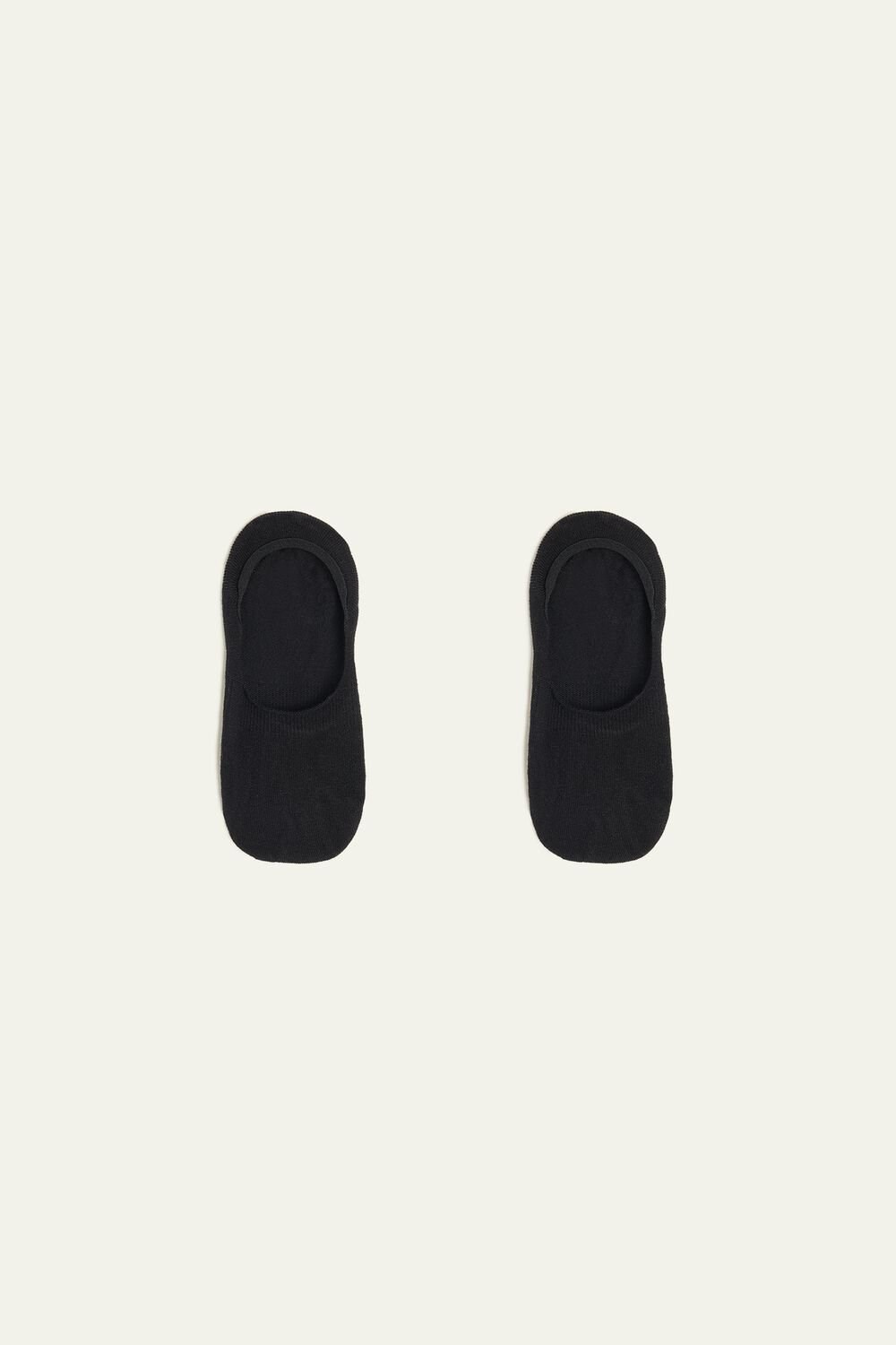 Black Black 019 Tezenis 5 X Cotton No-Show Socks | 073189-WKS