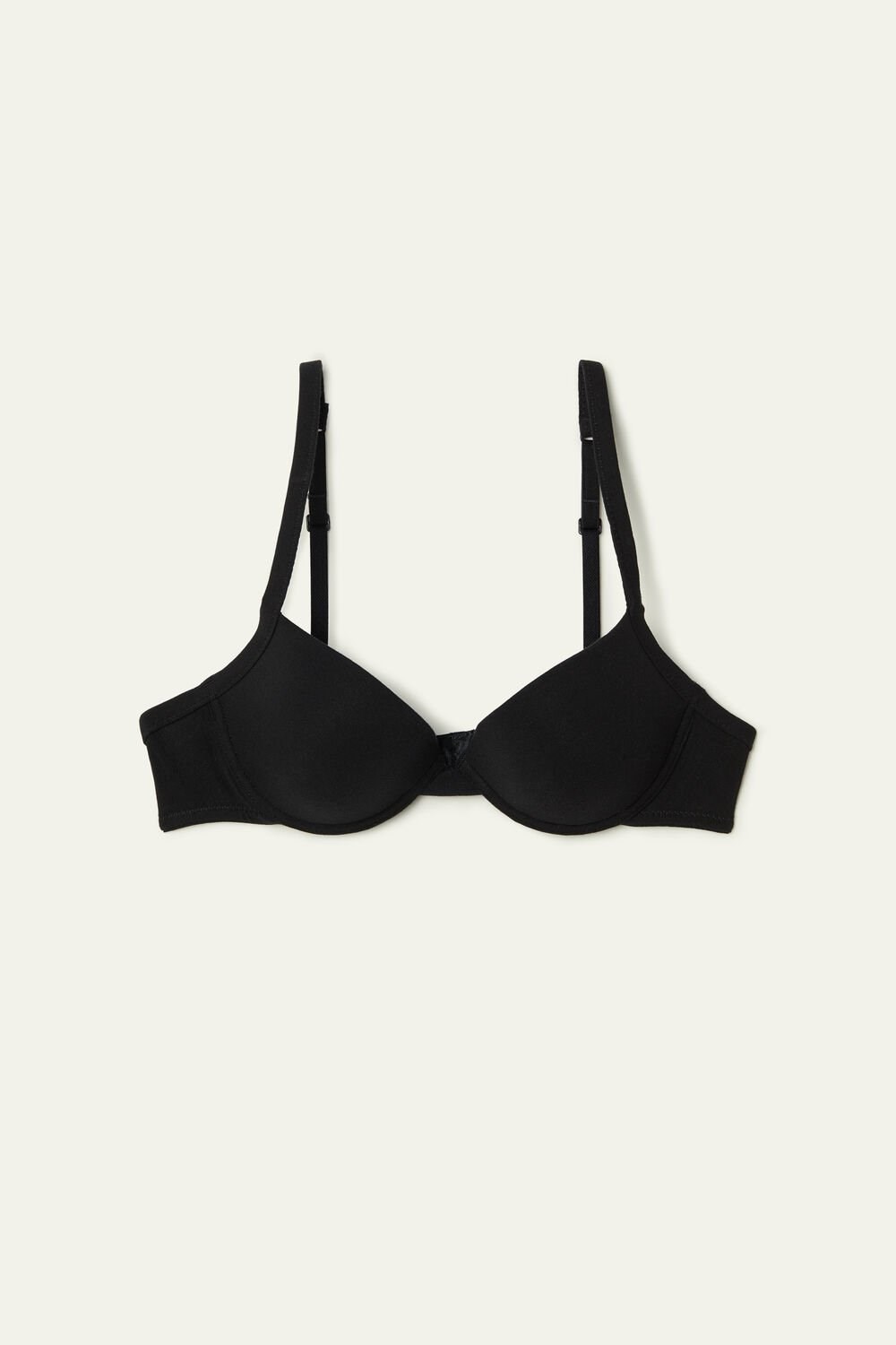 Black Black 019 Tezenis Athens Push-Up Bra in Cotton | 075369-KVE