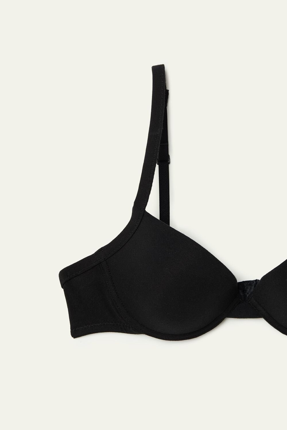 Black Black 019 Tezenis Athens Push-Up Bra in Cotton | 075369-KVE