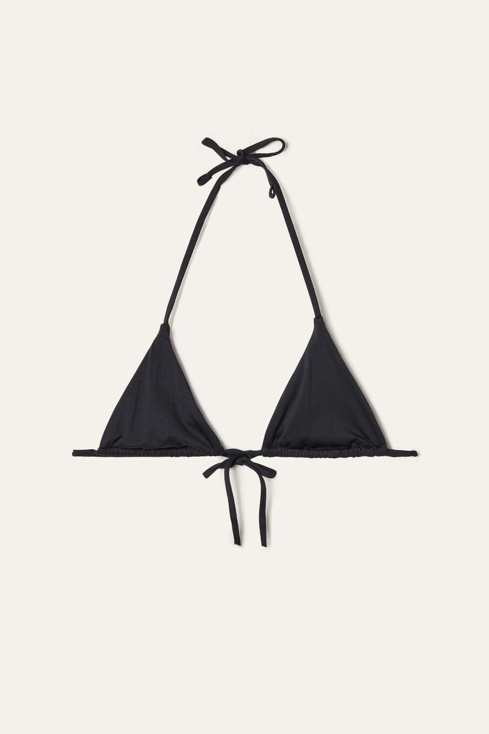 Black Black 019 Tezenis Curtain String Recycled Microfiber Triangle Top Bikini | 759840-AIK