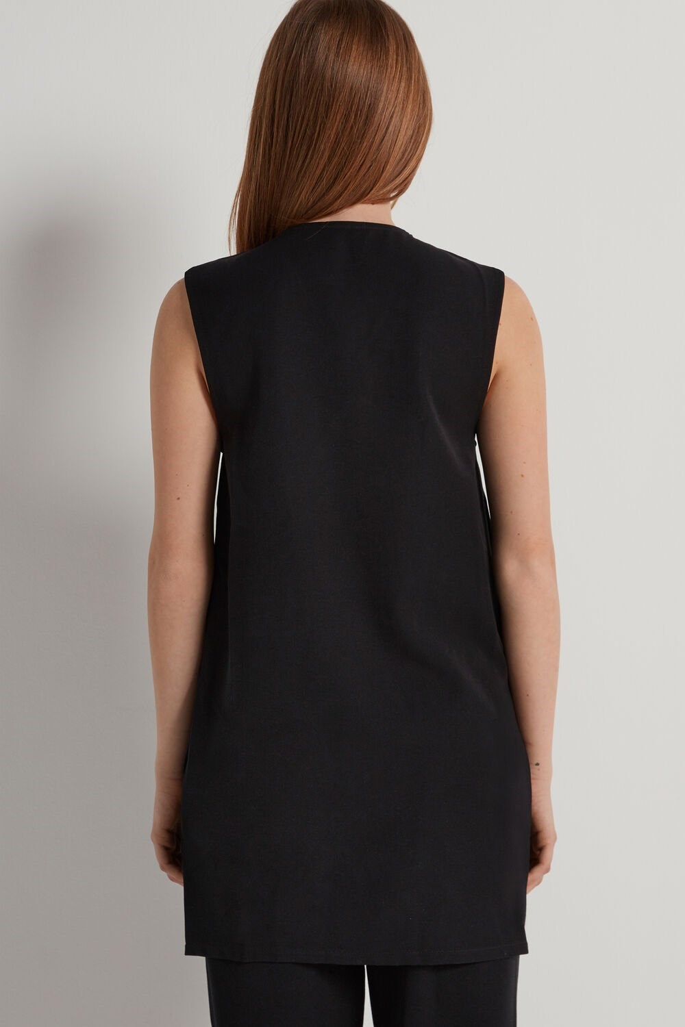 Black Black 019 Tezenis Double Breasted Dress/Gilet | 629807-WEB