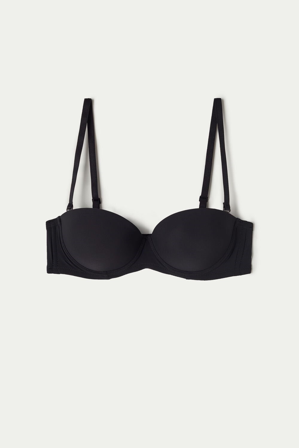 Black Black 019 Tezenis Madrid Bandeau Bra | 257604-YPN