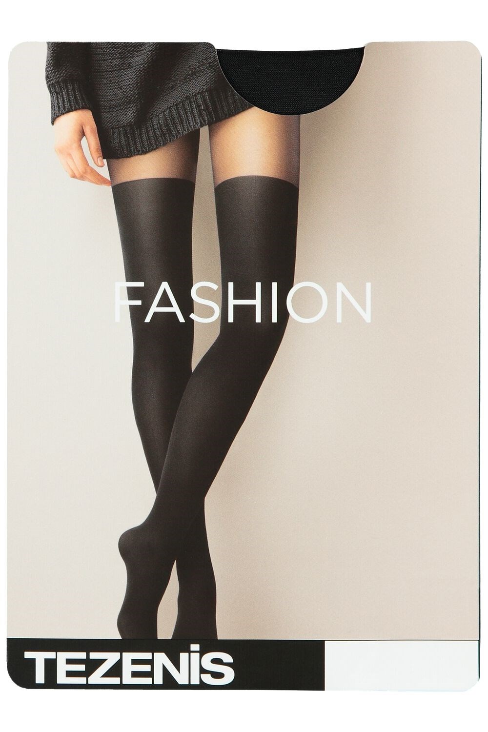 Black Black 019 Tezenis Over-The-Knee Tights | 247360-EGU