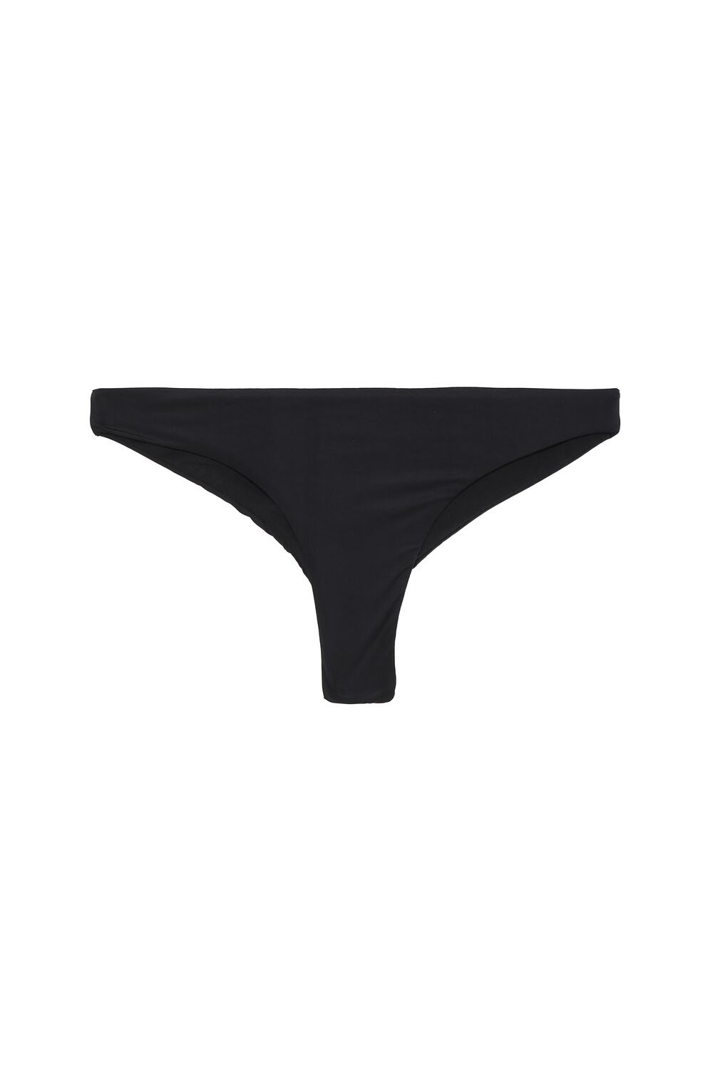 Black Black 019 Tezenis Plain Cheeky Bikini Bottoms | 379480-OWK