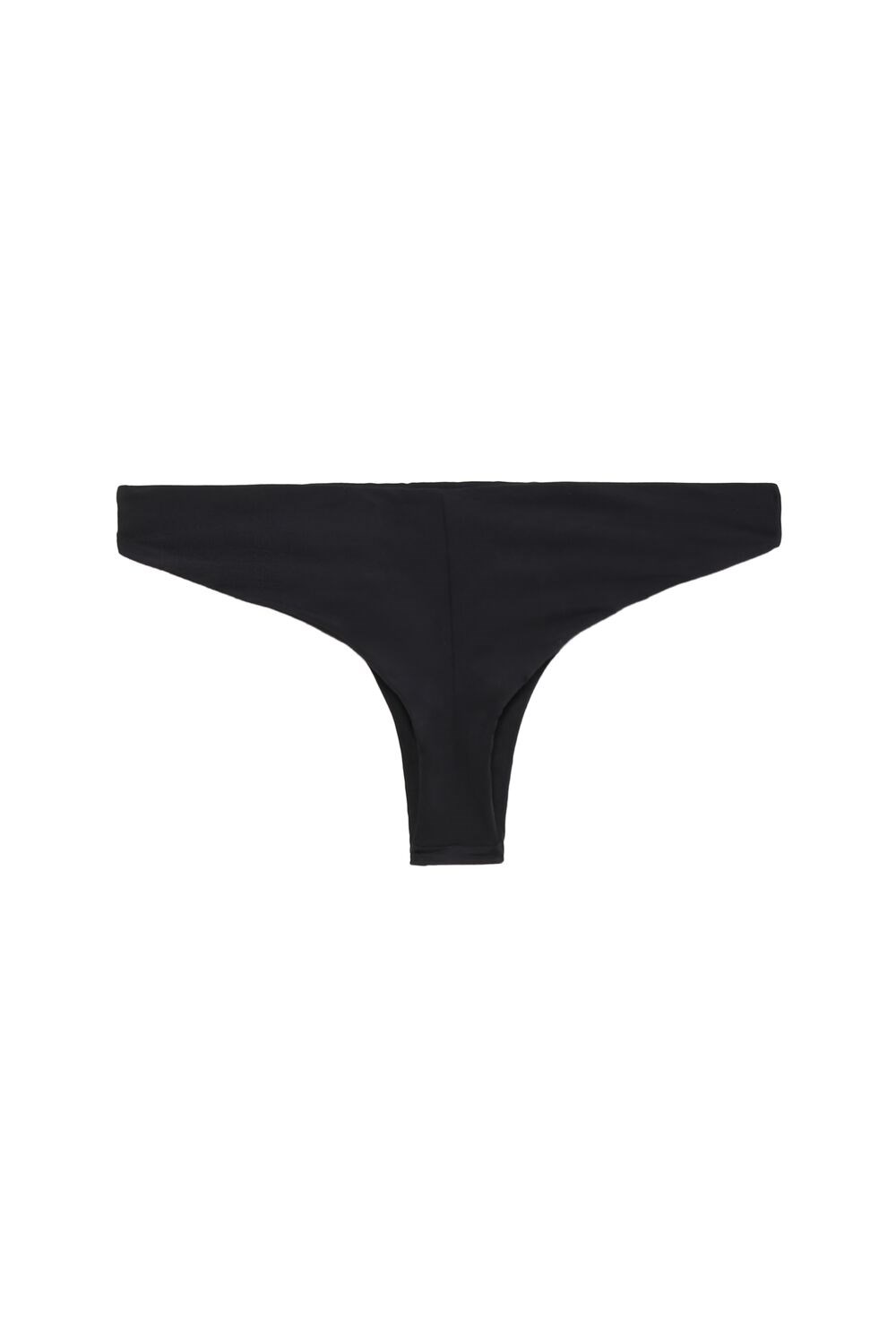 Black Black 019 Tezenis Plain Cheeky Bikini Bottoms | 379480-OWK