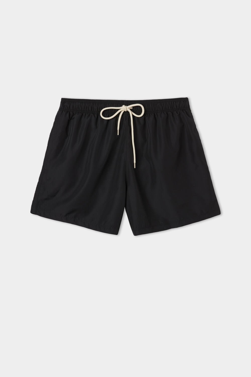 Black Black 019 Tezenis Recycled Fabric Basic Short Swim Trunks | 802769-FLK