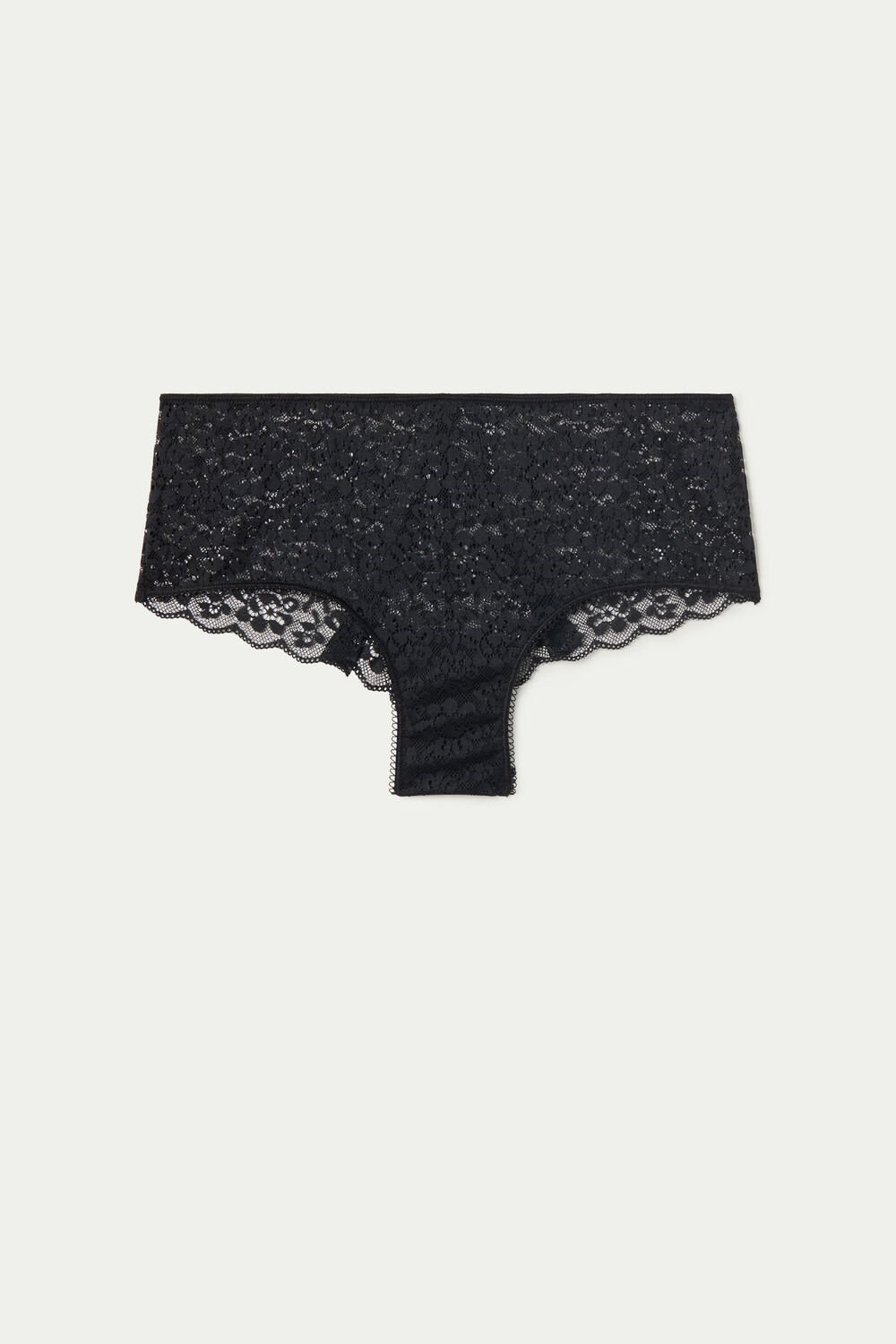 Black Black 019 Tezenis Recycled Lace Boyshorts | 597613-HIA