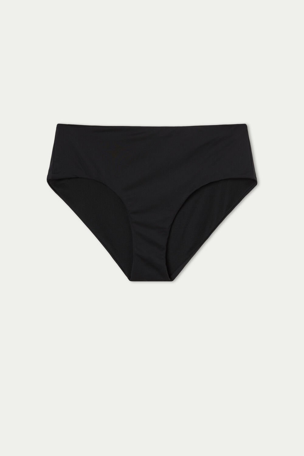 Black Black 019 Tezenis Recycled Microfiber High Waist Bikini Bottoms | 376548-WPS