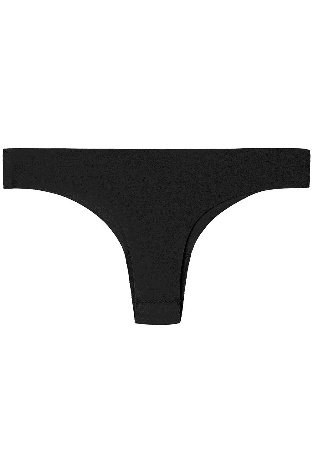 Black Black 019 Tezenis Seamless Cheeky Briefs in Cotton | 598461-PHF