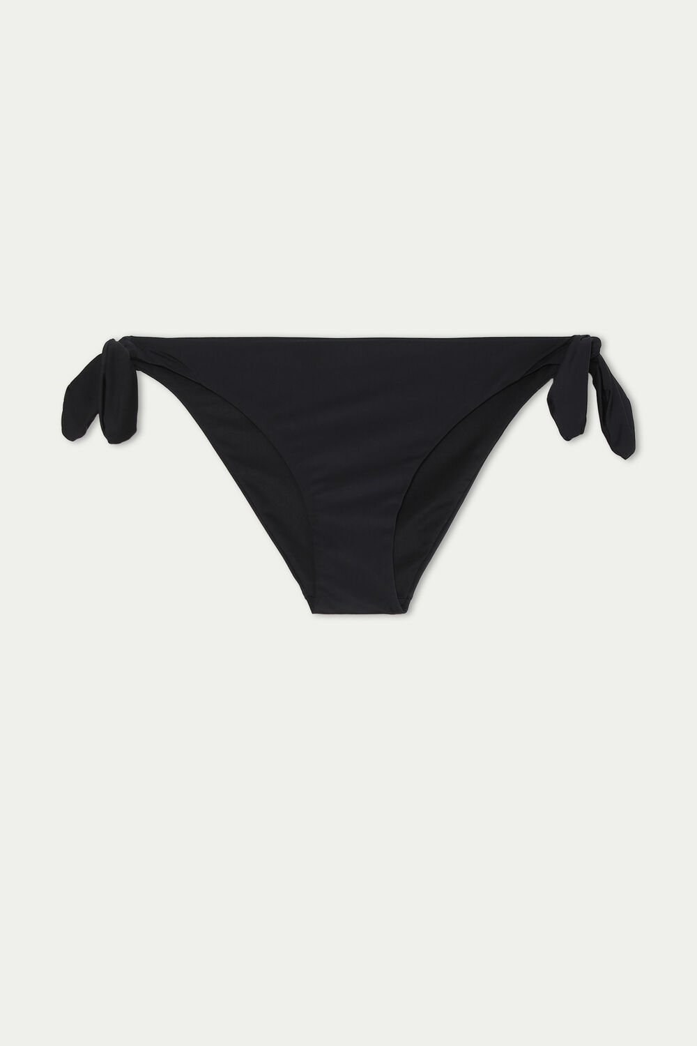 Black Black 019 Tezenis Tie-Bow Bikini Briefs in Plain Hues | 837192-QYD