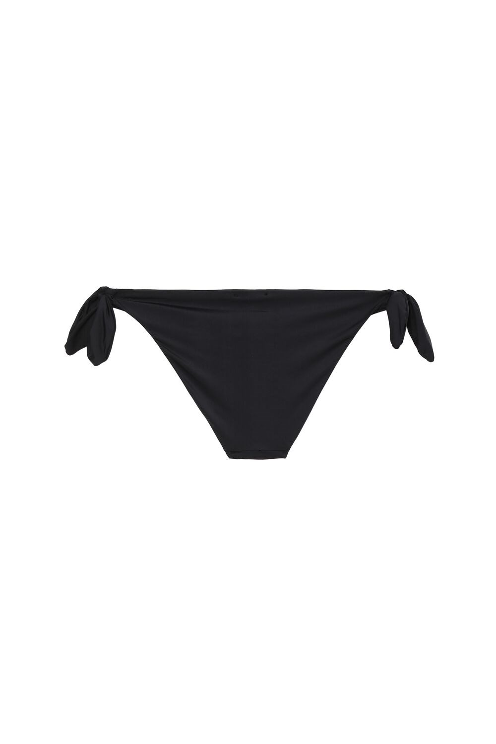 Black Black 019 Tezenis Tie-Bow Bikini Briefs in Plain Hues | 837192-QYD