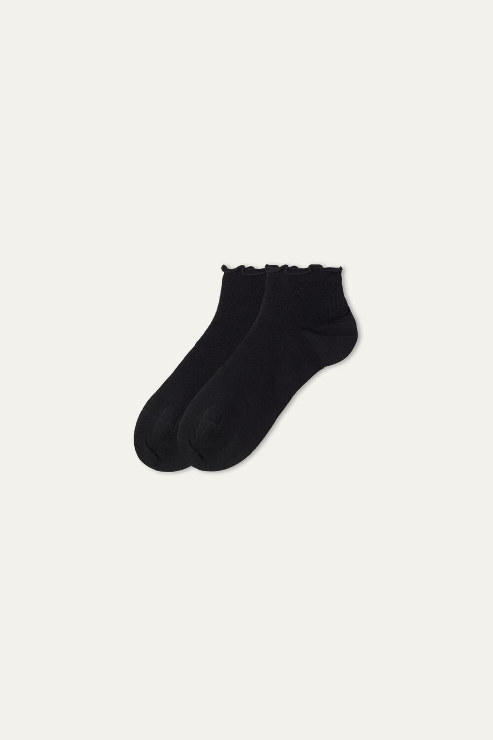 Black Black 681u Tezenis Fancy No Show Socks | 609742-KME