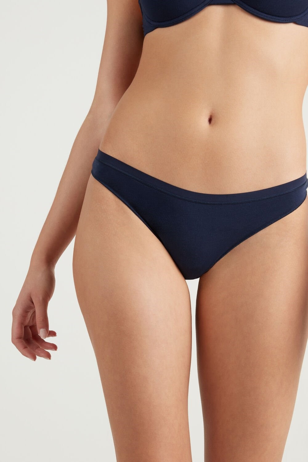 Blue Ultimate Blue 624t Tezenis Cotton Cheeky Briefs | 389407-PDX