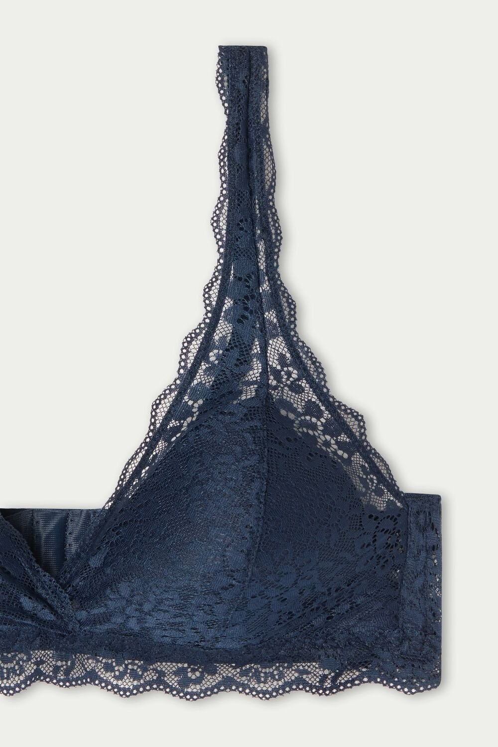 Blue Ultimate Blue 624t Tezenis Havana Recycled Lace Triangle Bra | 652978-UHM