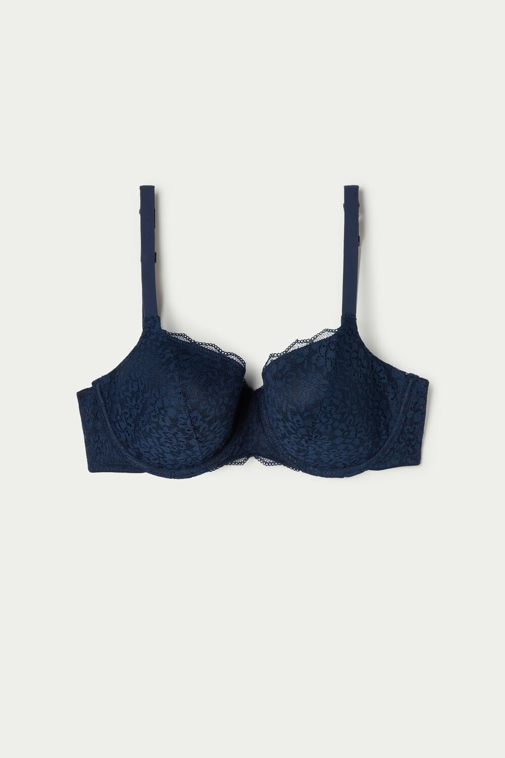 Blue Ultimate Blue 624t Tezenis Prague Full Cover Recycled Lace Balconette Bra | 731964-LIJ