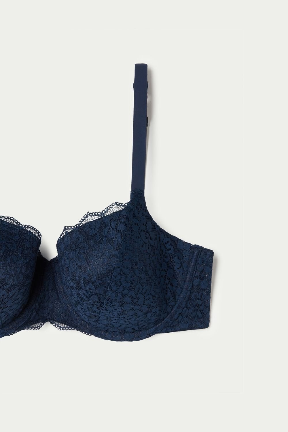 Blue Ultimate Blue 624t Tezenis Prague Full Cover Recycled Lace Balconette Bra | 731964-LIJ