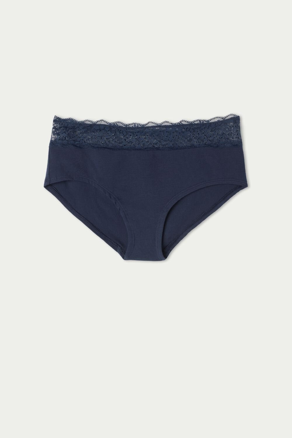 Blue Ultimate Blue 624t Tezenis Recycled Cotton and Lace Boyshorts | 052134-XCL