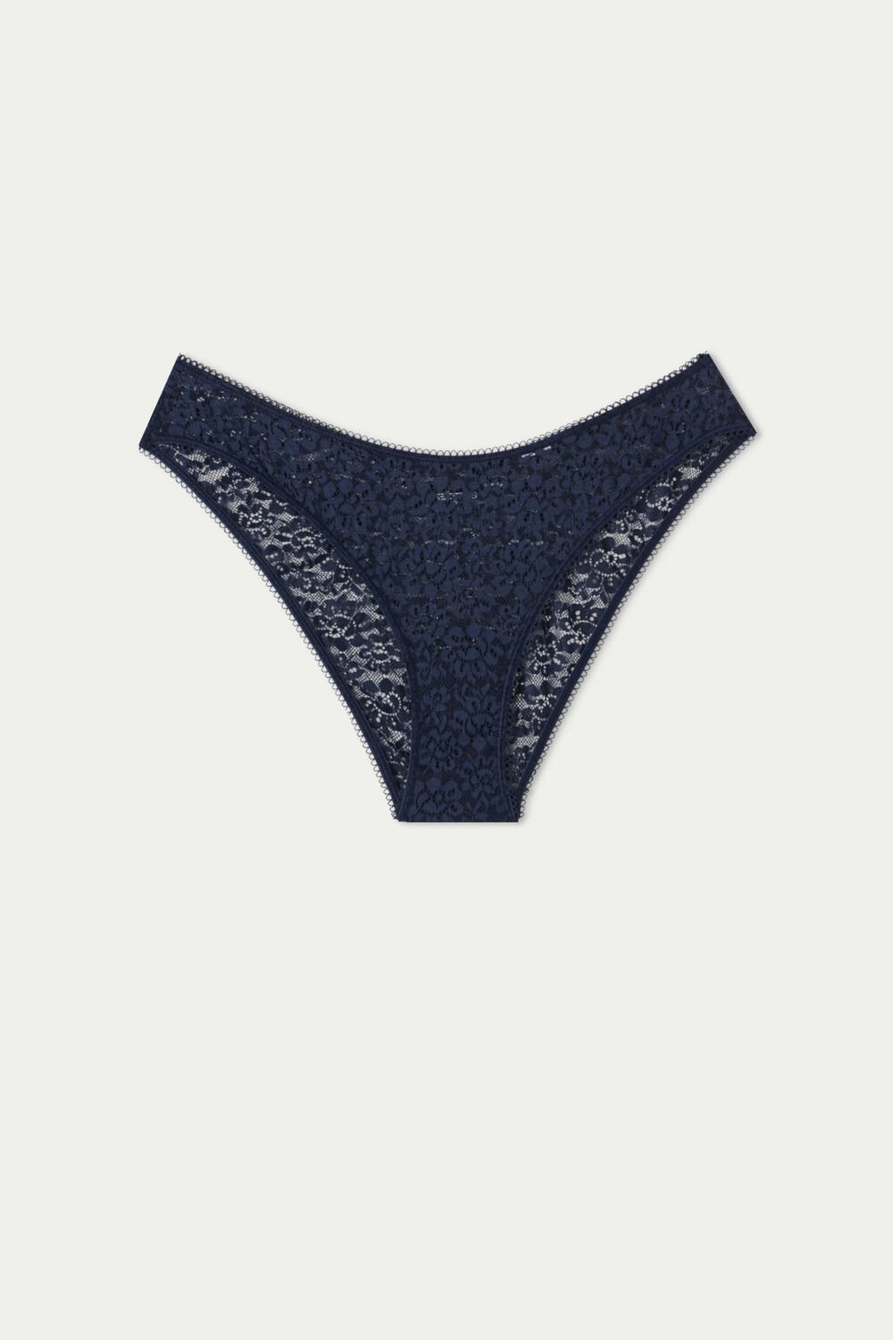 Blue Ultimate Blue 624t Tezenis Recycled Lace High-Cut Panties | 123904-LQA