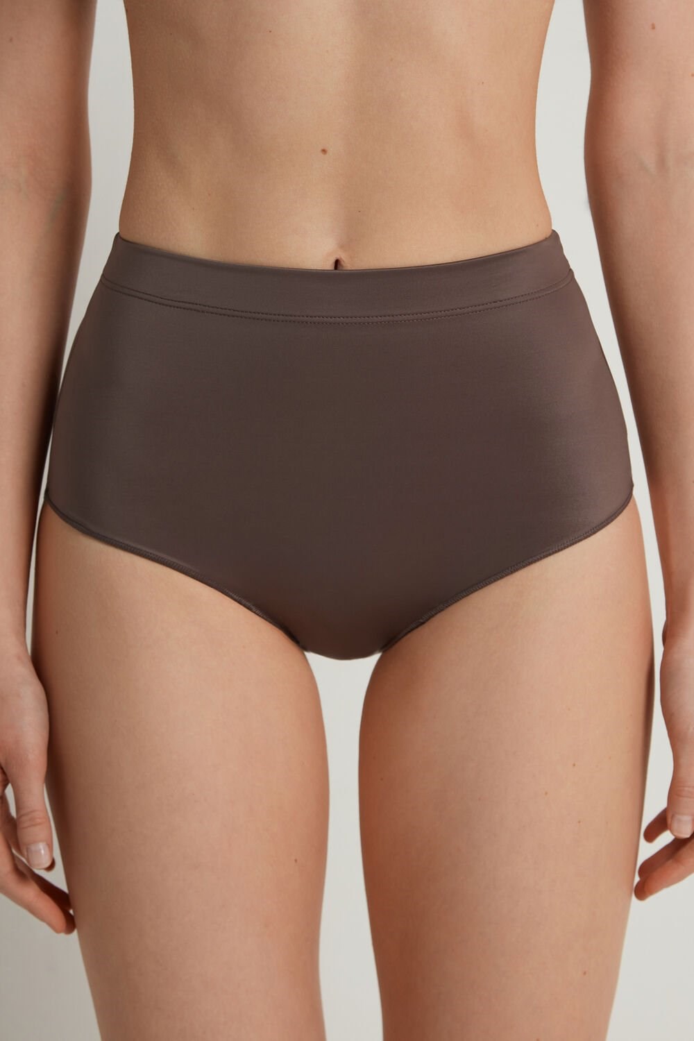 Brown Almond 808v Tezenis Ultralight High-Waisted Shaping Panties | 670841-PGV