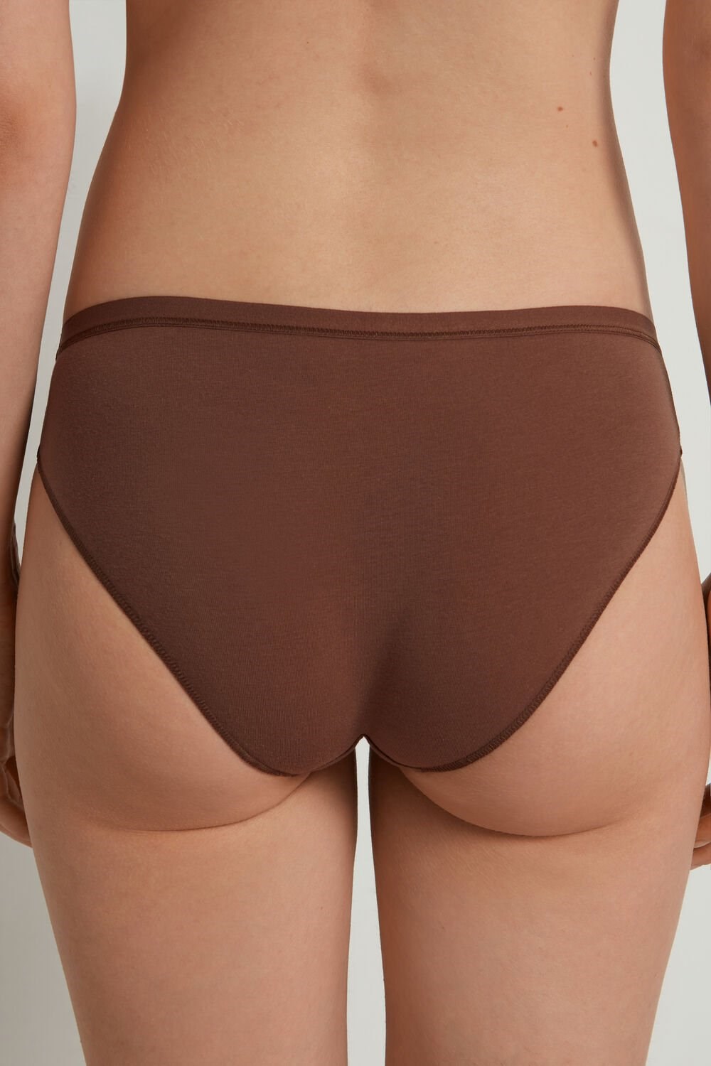 Brown Earth Brown 633v Tezenis Cotton Panties | 926410-SEP