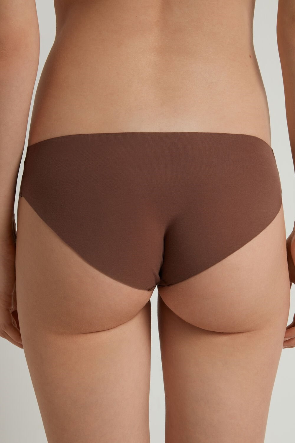 Brown Earth Brown 633v Tezenis Seamless Cotton Briefs | 079153-MHA