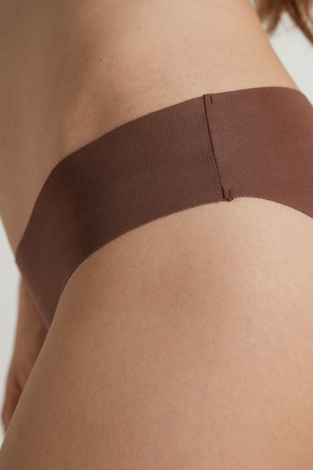 Brown Earth Brown 633v Tezenis Seamless Cotton Briefs | 079153-MHA