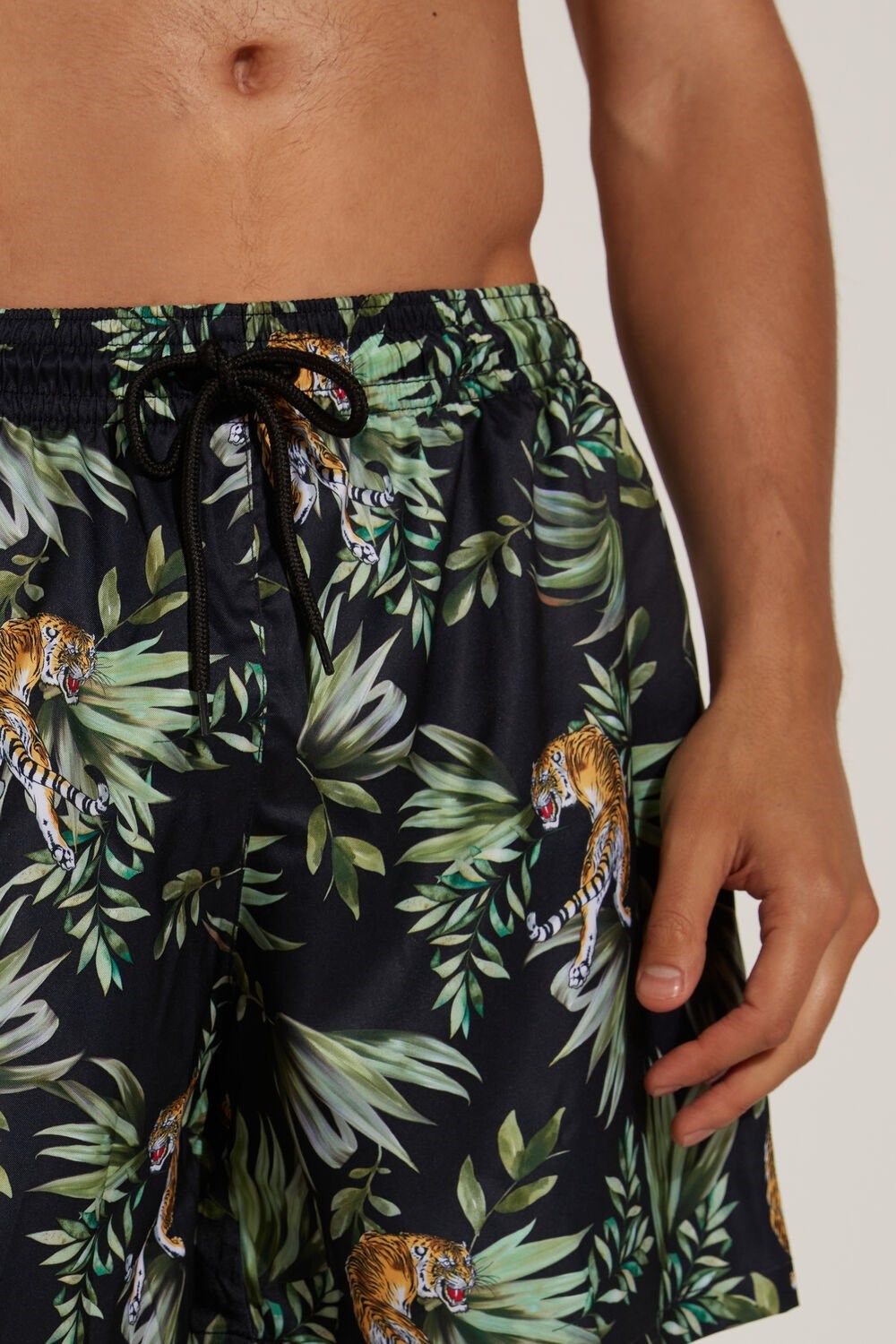 Floral Jungle Tiger Print 585v Tezenis Printed Swim Trunks | 045269-RLX