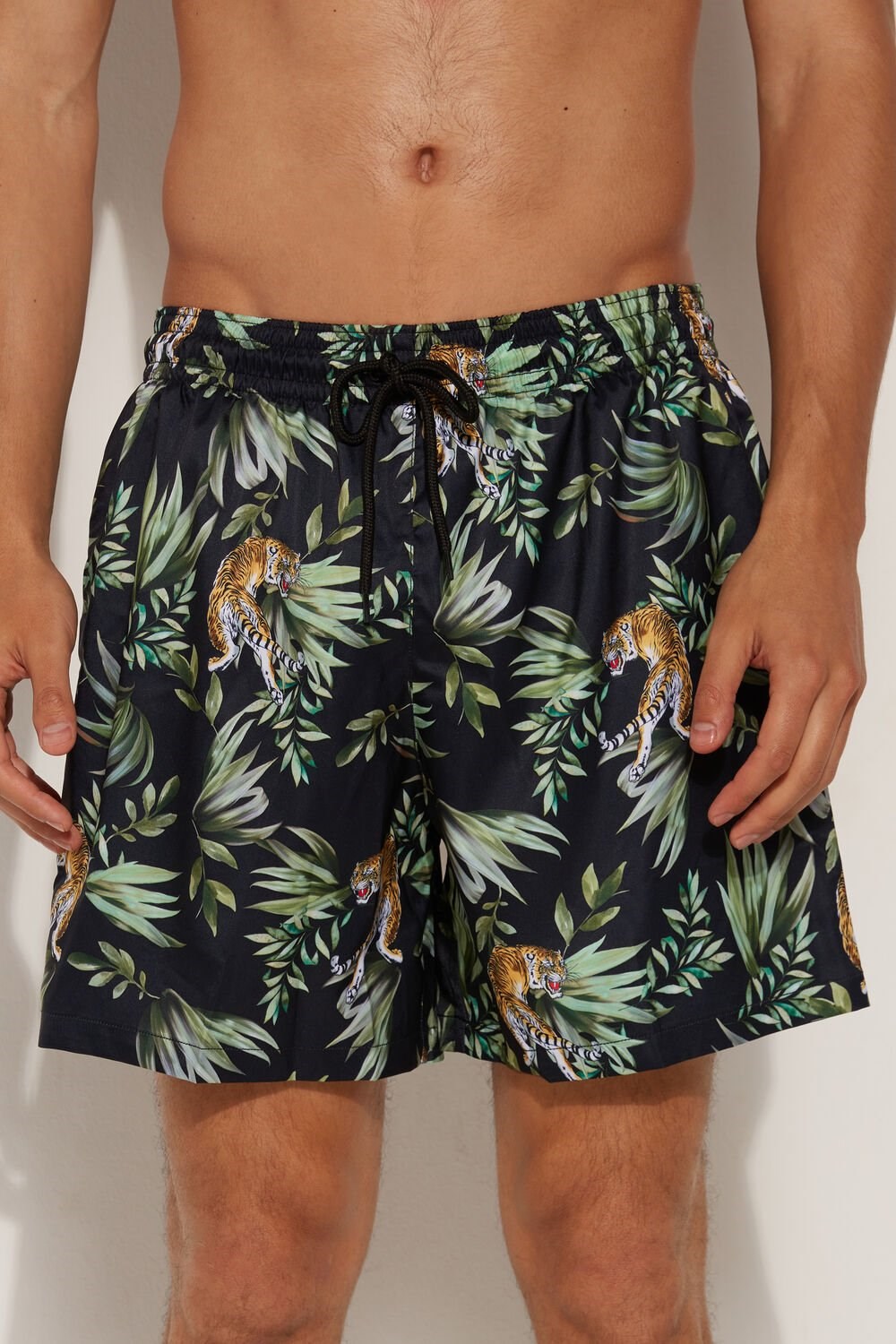 Floral Jungle Tiger Print 585v Tezenis Printed Swim Trunks | 045269-RLX