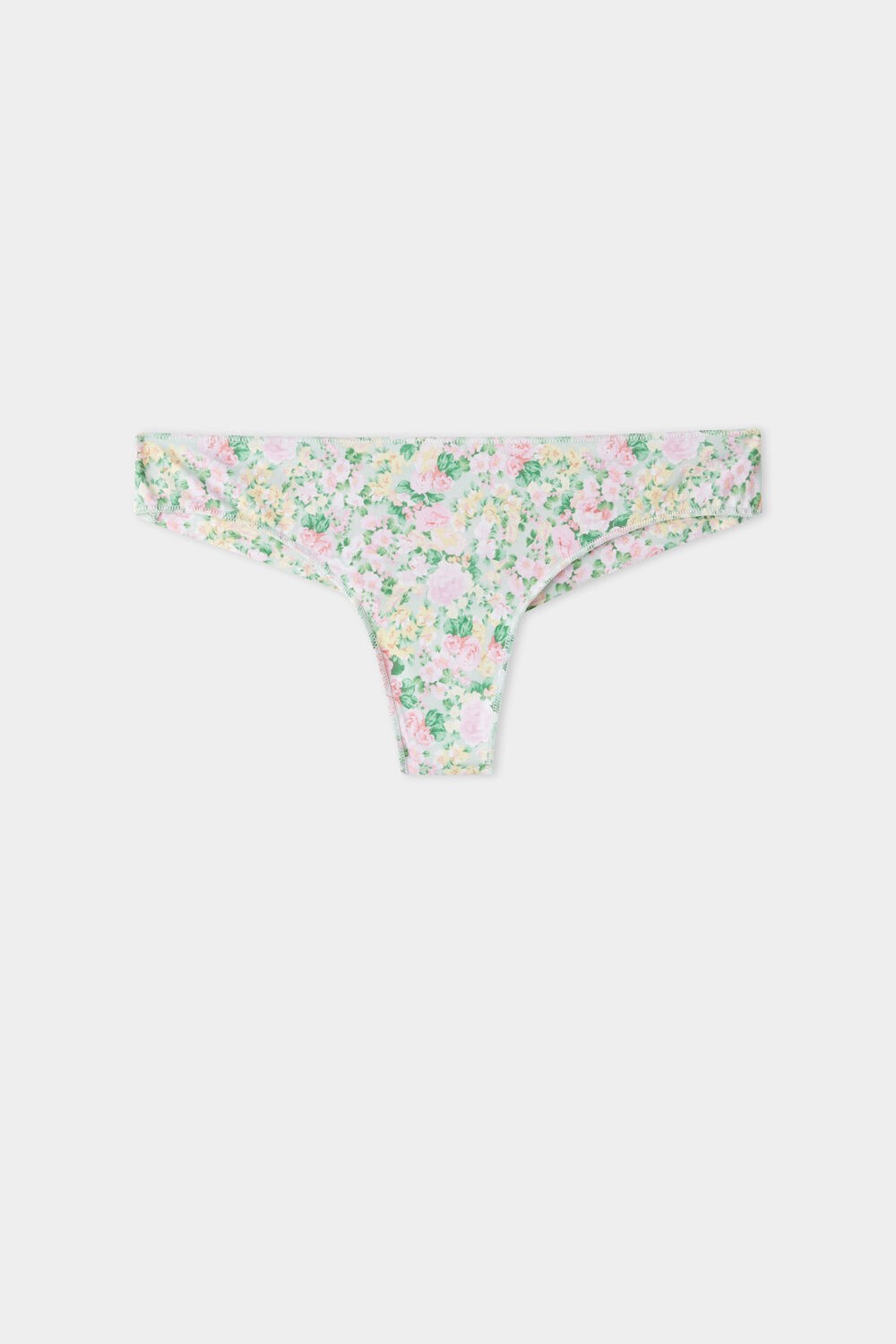 Floral Pastel Country Print 636v Tezenis Printed Microfiber Brazilian Panties | 938162-HWV