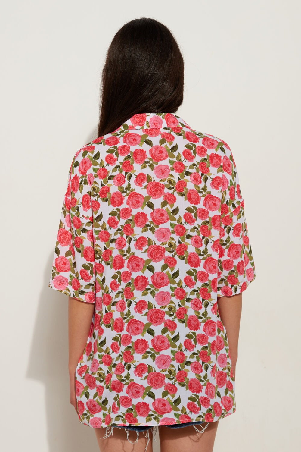 Floral Romantic Rose Print 598v Tezenis Half-sleeve Cloth Shirt | 710963-SGJ