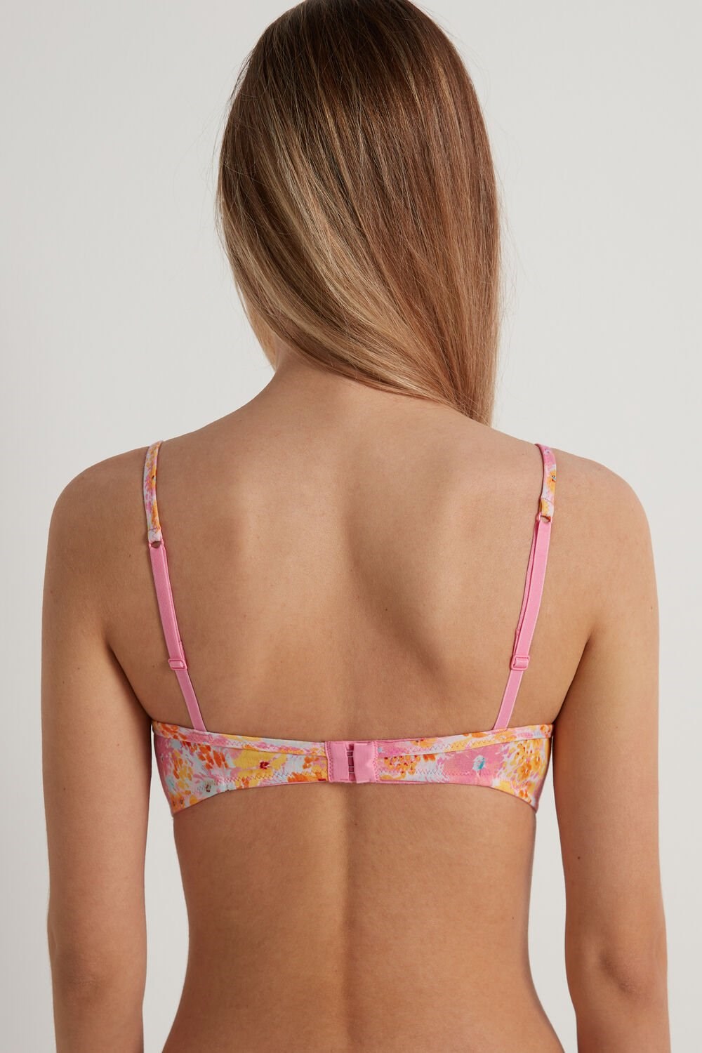 Floral Spring Flowers Print 302v Tezenis London Bra in Printed Cotton | 324678-HRQ