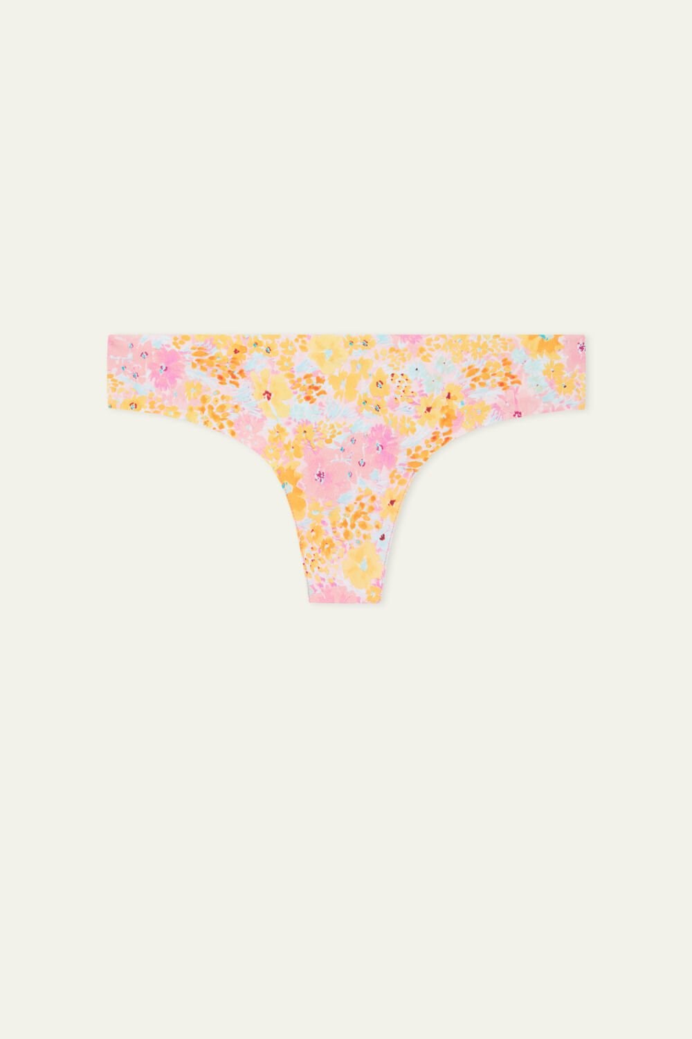 Floral Spring Flowers Print 302v Tezenis Raw Edge Brazilian Brief in Printed Microfiber | 590832-GFQ