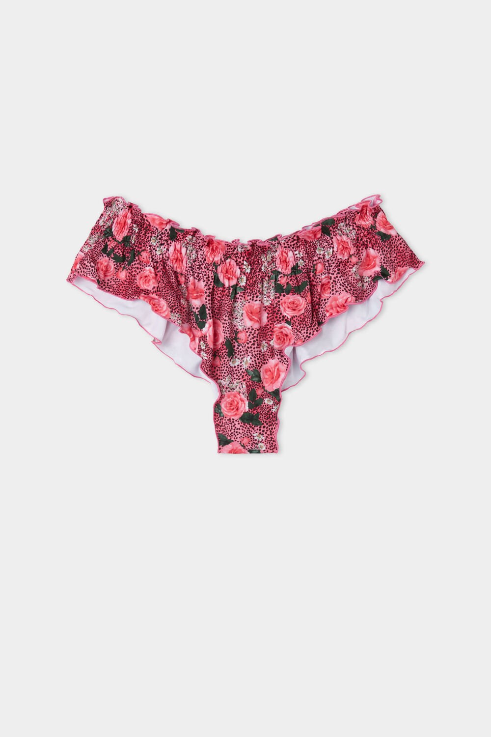 Floral Wild Rose Print 616v Tezenis Wild Roses Hipster Brazilian Bikini Bottoms | 360418-HFX