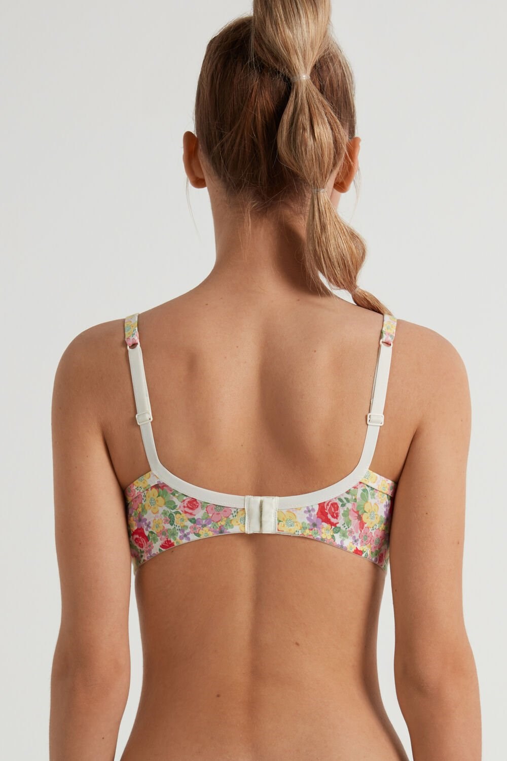 Floral Wildflower Print 294v Tezenis Athens Printed Push-Up Bra | 397128-TGA