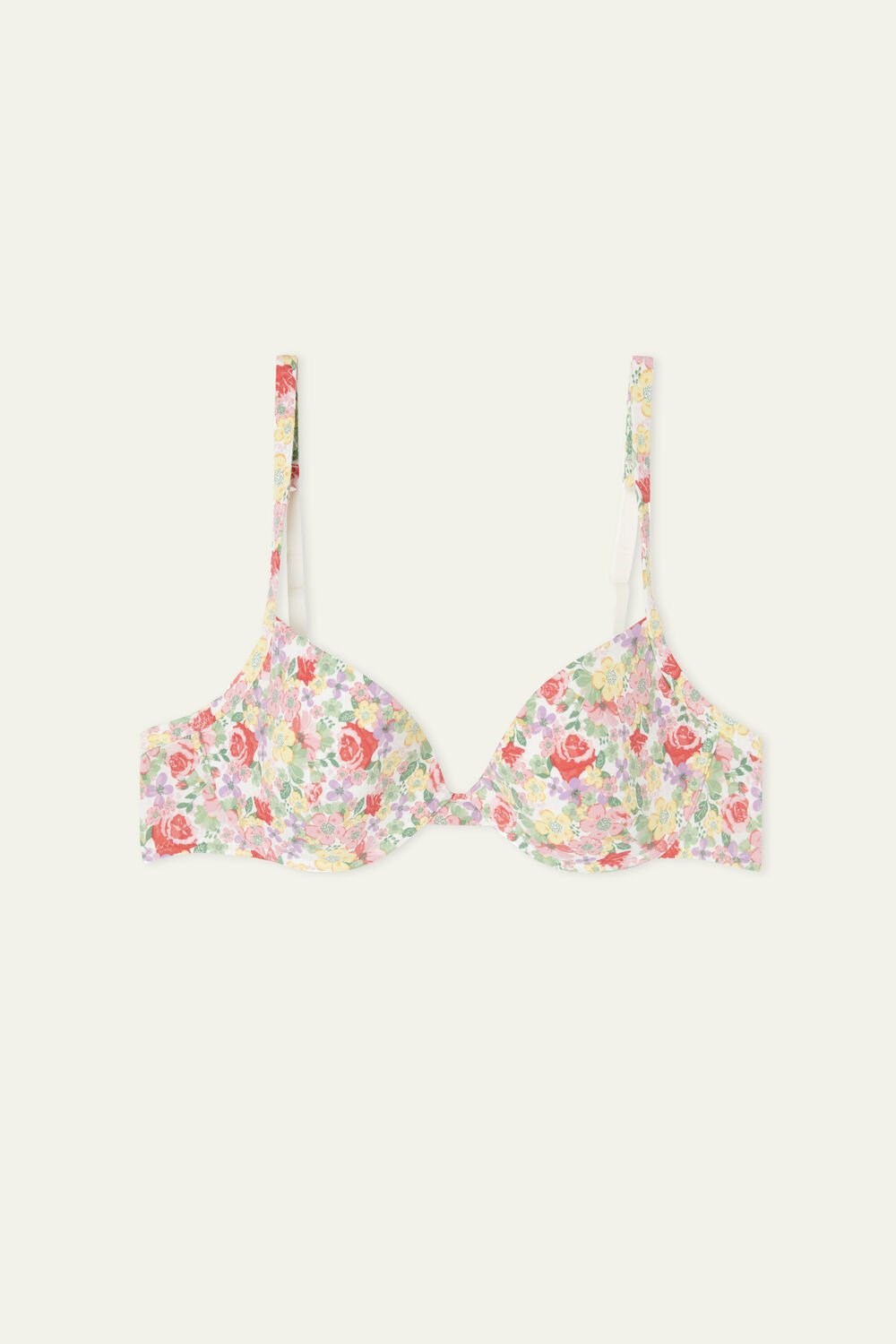 Floral Wildflower Print 294v Tezenis Athens Printed Push-Up Bra | 397128-TGA