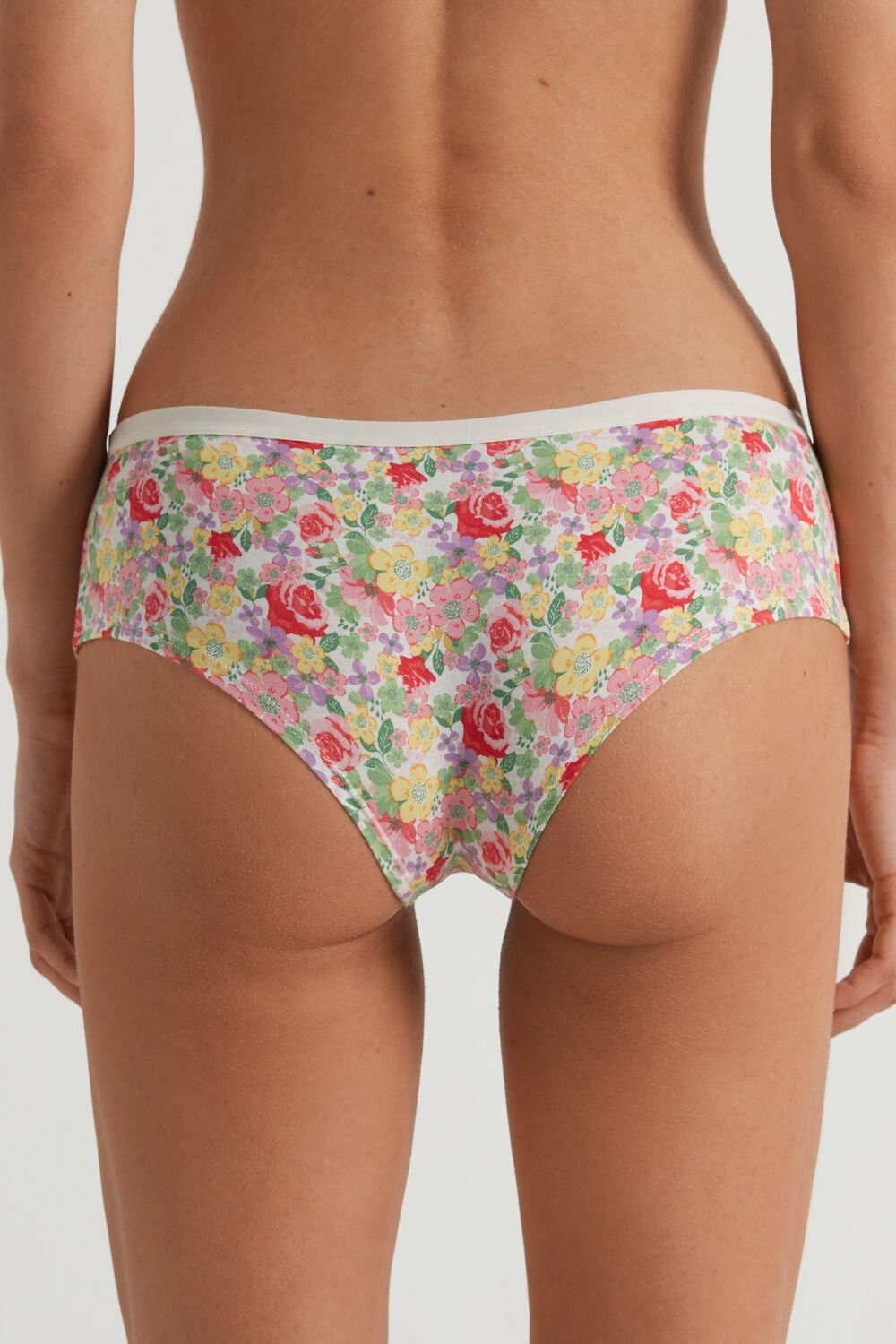 Floral Wildflower Print 294v Tezenis Printed Cotton Boyshorts | 249375-EDQ