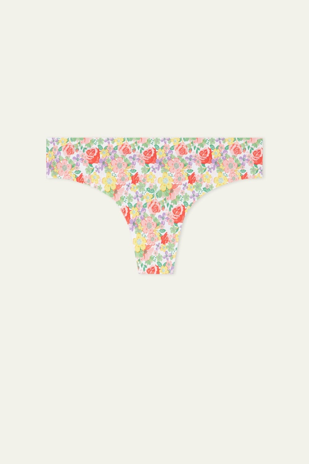 Floral Wildflower Print 294v Tezenis Raw Edge Brazilian Brief in Printed Microfiber | 342576-QZC