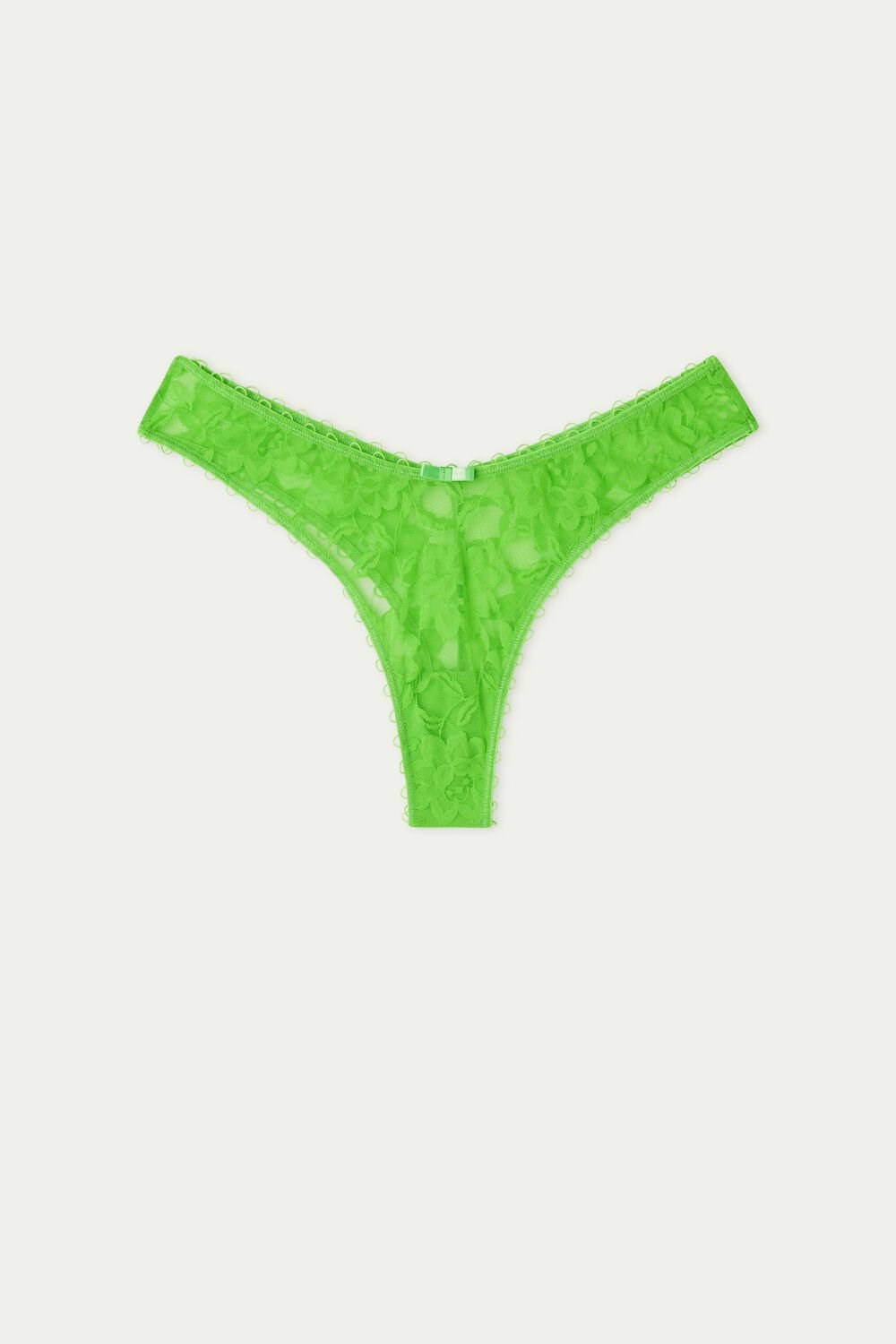 Green Apple Green 308v Tezenis Blooming Lace High-Cut Brazilian Panties | 716924-YHF