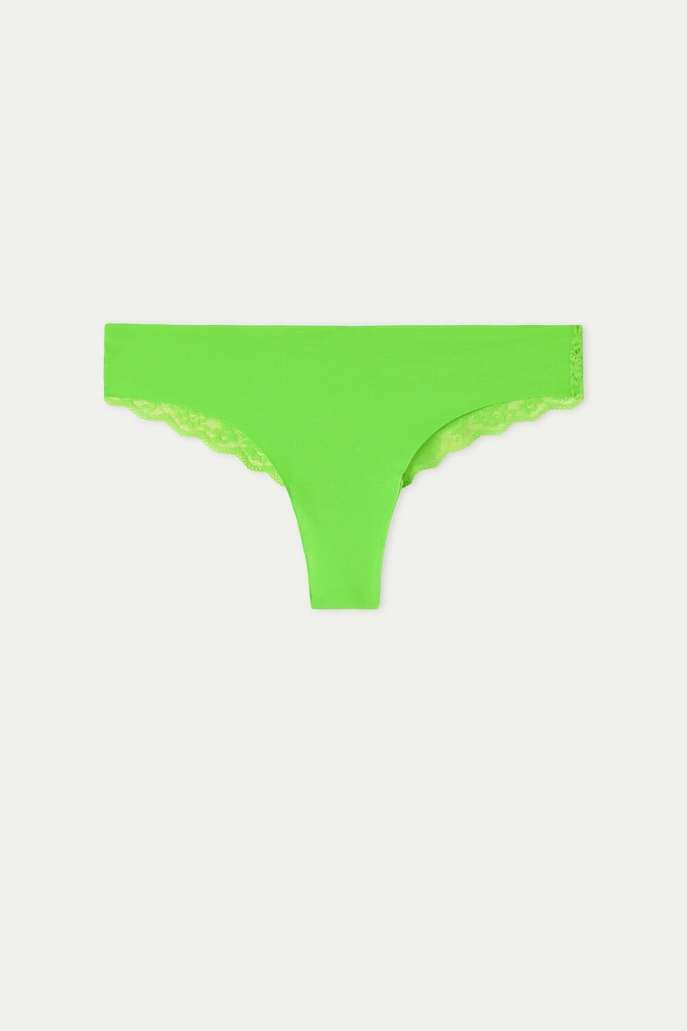 Green Apple Green 308v Tezenis Laser-Cut Cotton Recycled Lace Brazilian Panties | 215063-BLY