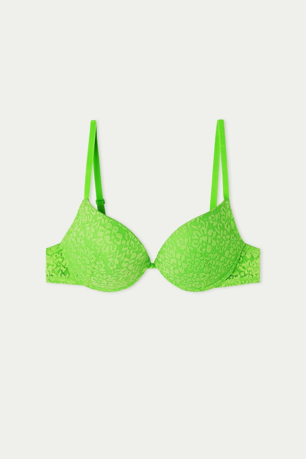 Green Apple Green 308v Tezenis Los Angeles Recycled Lace Super Push-Up Bra | 237940-FTU